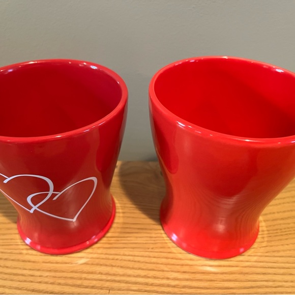 ❤️ Two Red Valentine vases ❤️ - Picture 2 of 10